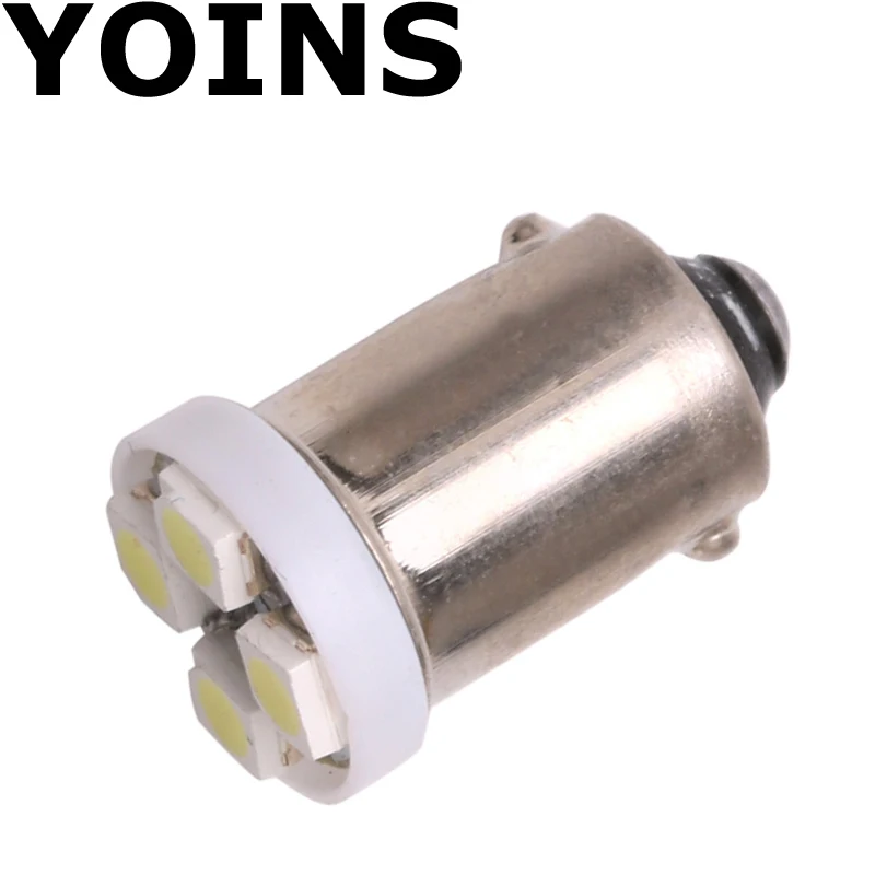 DC12V 10 шт BA9S T4W T11 1210 4 SMD светодио дный лампы белого и синего цвета красный зеленый