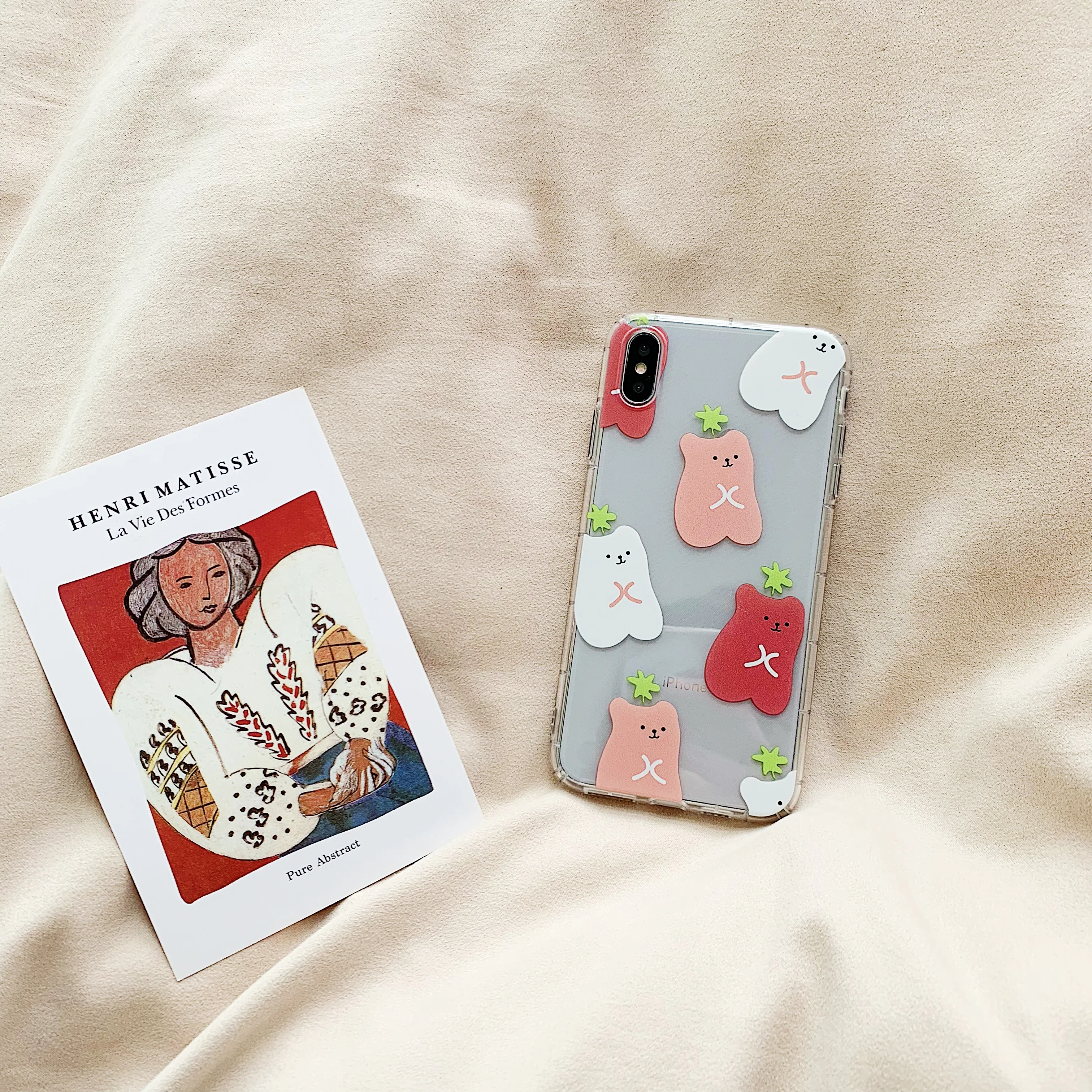 Прекрасный мультфильм Конфета медведь чехол для телефона iphone XR X XS Max чехлы 6 6s 7 8