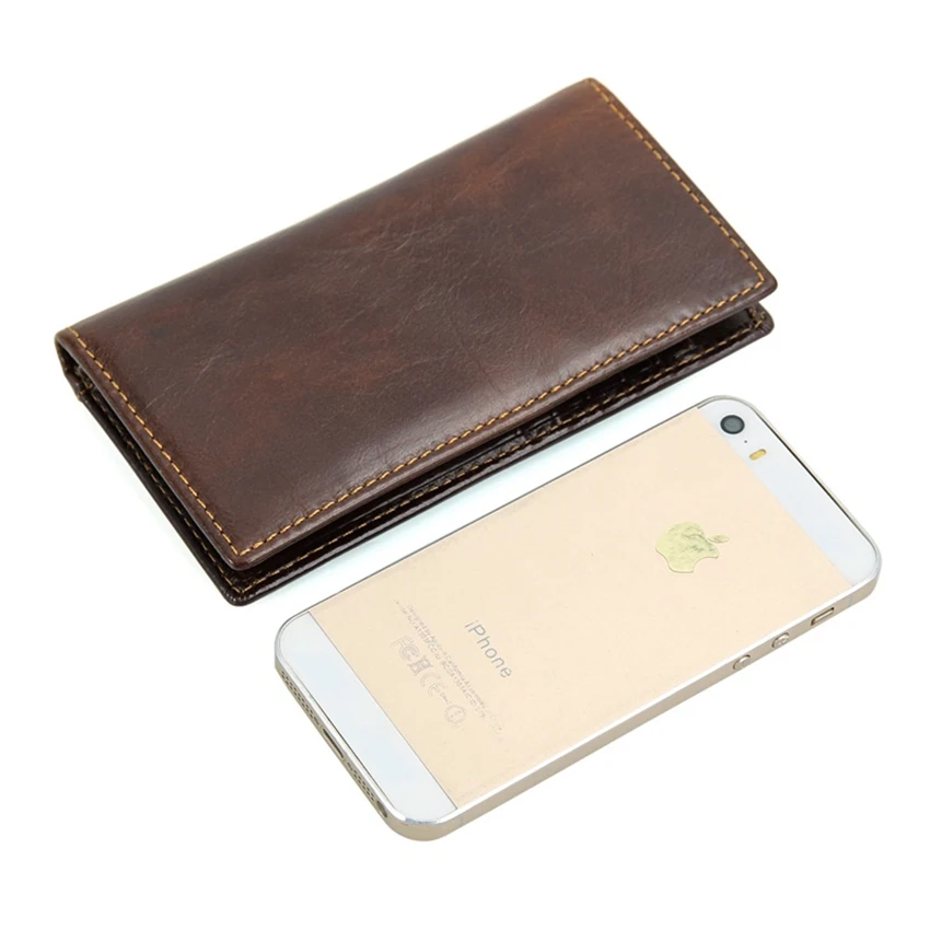 2017 RFID Бумажник Противоугонные Сканирования Кожаный Досуг мужская Тонкий Чехол