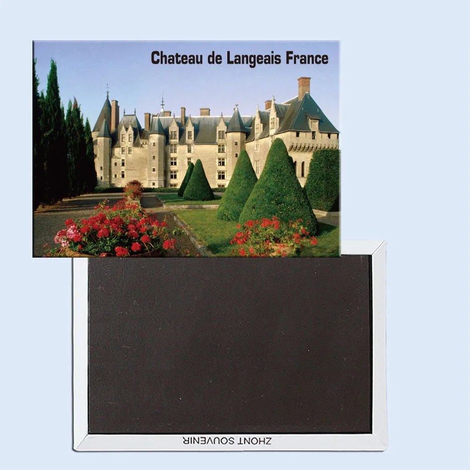 Chateau de Langeais Франция магнит на холодильник туристические сувениры домашние