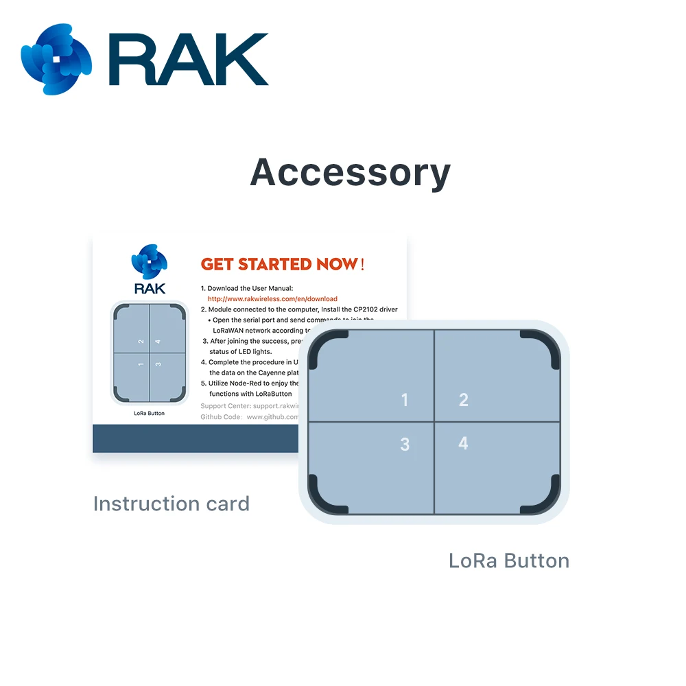 Кнопка wisknot | RAK612 RAKwireless|Запасные части|
