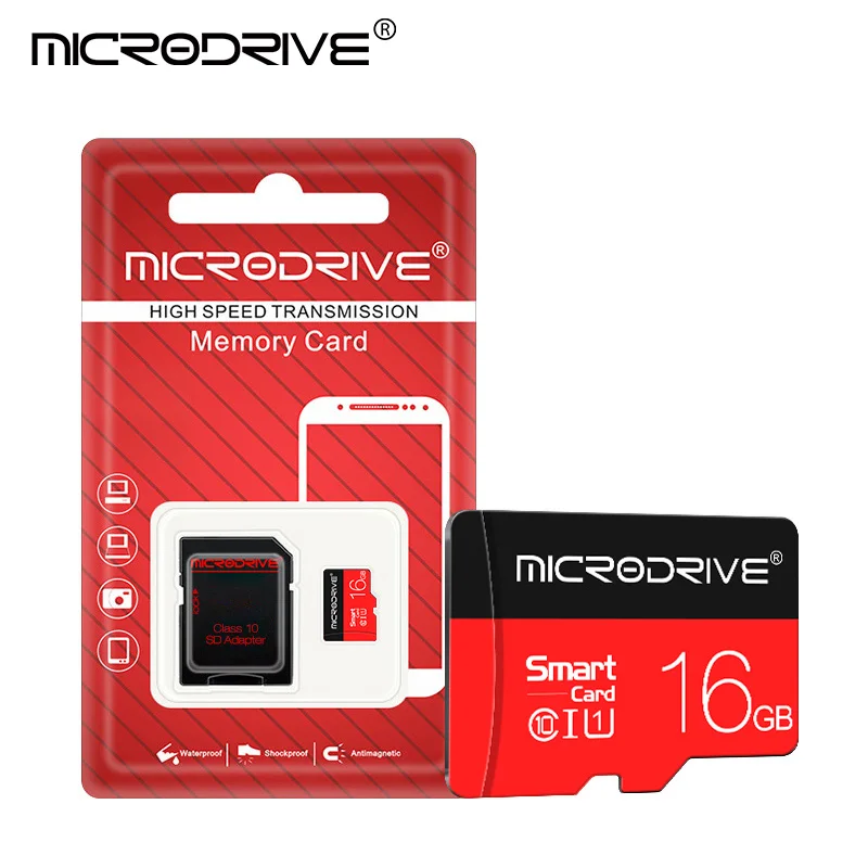 Ультра MicroDrive micro sd карта 8 ГБ/16 ГБ/32 ГБ/64 Гб/128 Гб micro sd карта памяти carte memoire 32 Гб C10 Mini TF карта Бесплатный SD адаптер - Емкость: 16 ГБ