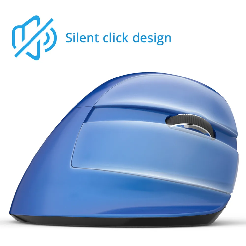 Беспроводная вертикальная мини мышь Delux M618 эргономичная Bluetooth 4 0 2 ГГц шестерни DPI
