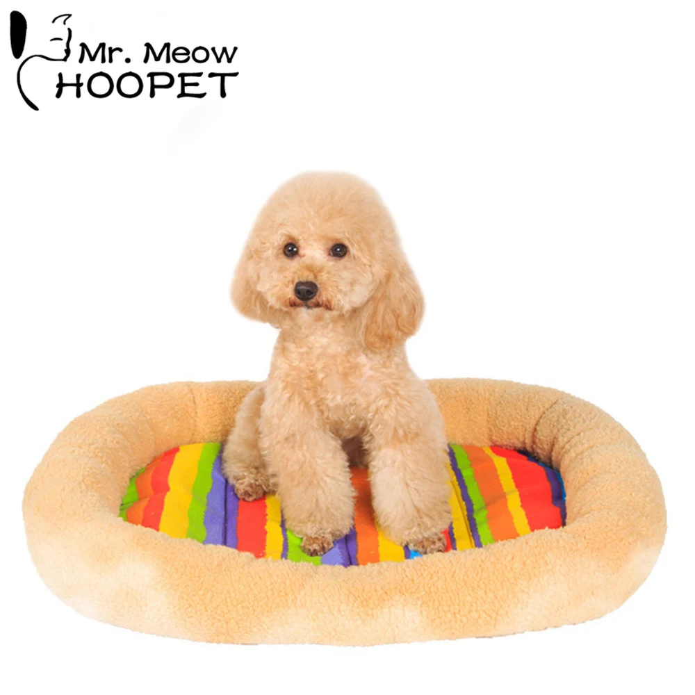 

Hoopet Pet Bed Winter Warm Cushion Colorful Dog Mat Foldable Cat Pad Sleeping Mattress All Seasons Pet Products
