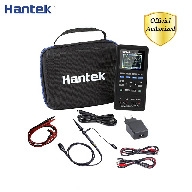 Цифровой осциллограф Hantek 3 в 1 250 Мвыб/с генератор сигналов Портативный USB 2 канала