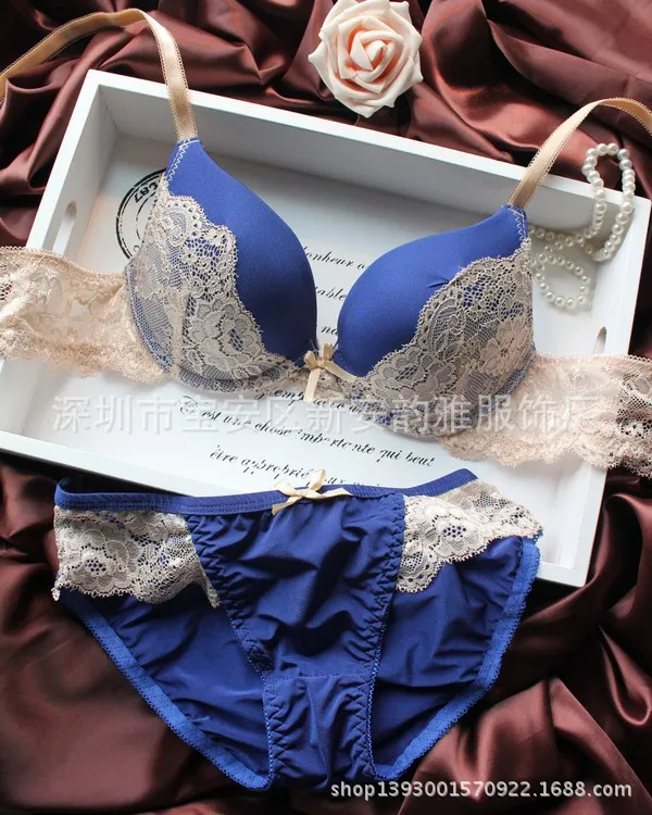 2015 новый европейский и американский чувство кружева бюстгальтер собираются на