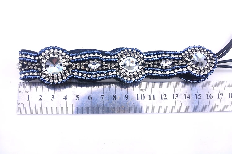 Модный женский ободок для волос со стразами|banding band|beading elasticelastic bead |