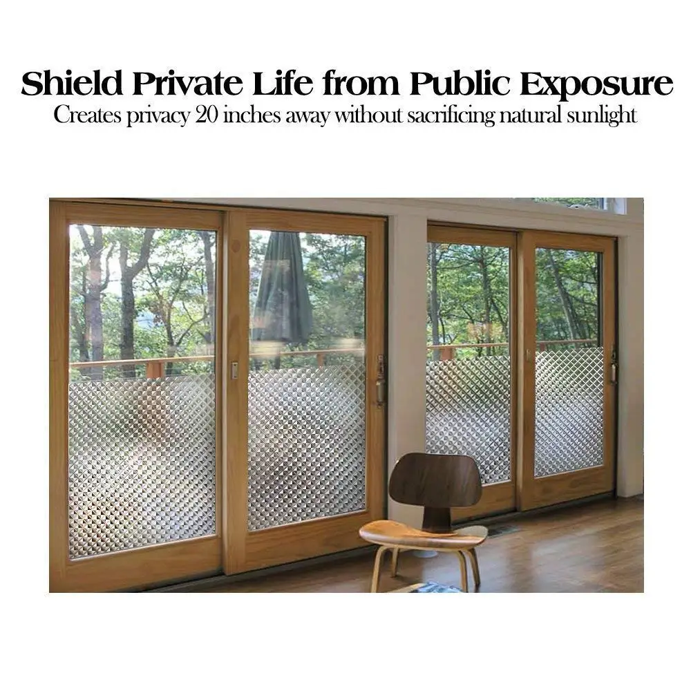 3D пленка для окон Funlife самоклеющаяся декоративная статическая липкая стеклянная