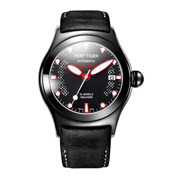 Мужские наручные часы Reef Tiger Aurora Serier RGA704 модные деловые автоматические