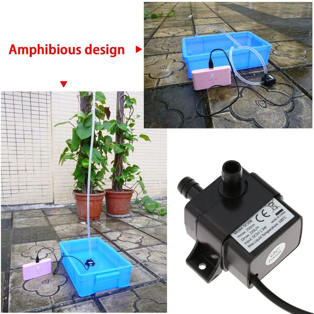 Ультра тихий водяной масляный мини насос USB DC5V 2 3 W микро бесщеточный