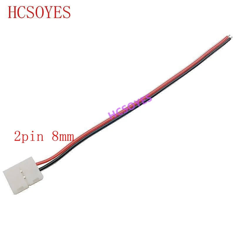 5 шт. 2pin/3pin/4pin/5pin/6pin 8 мм 10 мм 12 мм светодиодный разъем без пайки для 3528/5050/3014/WS2812B/ws2811 RGB/RGBW светодиодный полосы