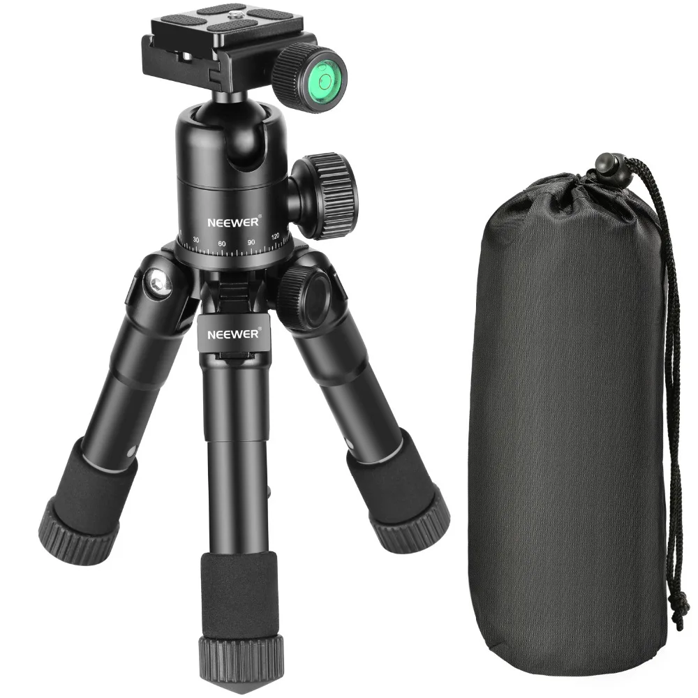 Портативный алюминиевый штатив Neewer M225+ CK30, компактный настольный штатив с шаровой головкой для камеры sony Canon Nikon DSLR
