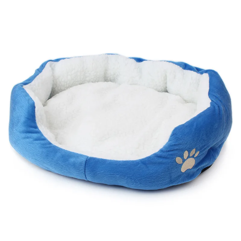 Pet Bed Fleece Soft Warm Cat Kennel Plush Mat Products Small Dog Cama Para Cachorro Mascotas House | Дом и сад