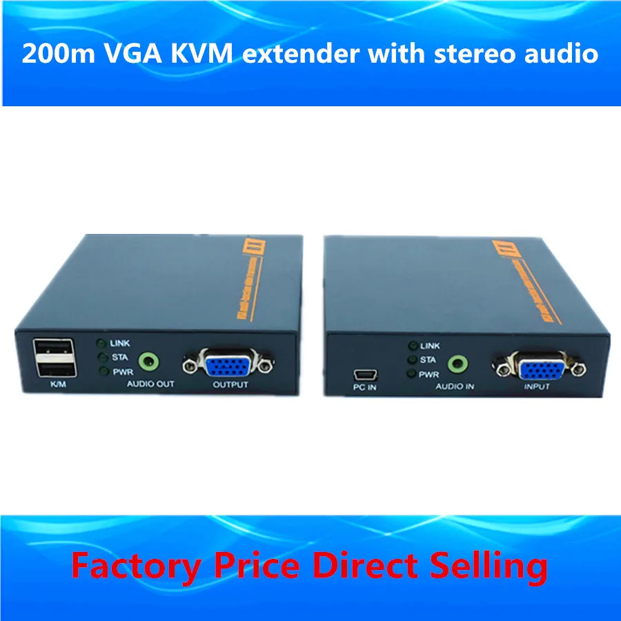 ZY DT206CKM 660ft VGA KVM над ip удлинитель 1080 P USB Видео расширитель передатчик приемник с 3 5