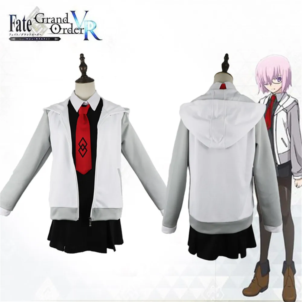 Косплей Fate Grand Order Mash Kyrielight Униформа FGO необычные женские вечерние костюмы/парики