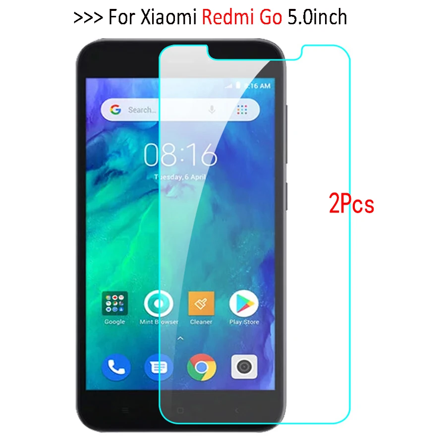 Защитное закаленное стекло для Xiaomi Redmi Go 2 шт.|Защитные стёкла и плёнки телефонов| |