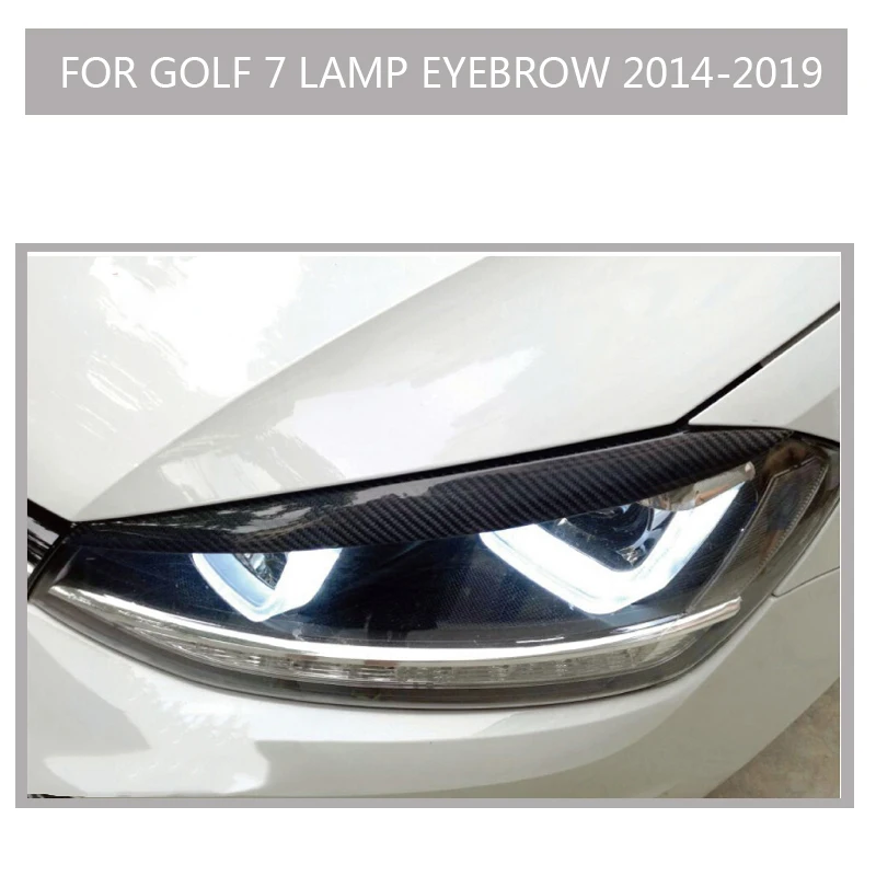 Golf 7 Автомобильная фара из углеродного волокна губы брови abt still для Volkswagen MK7 R RLINE
