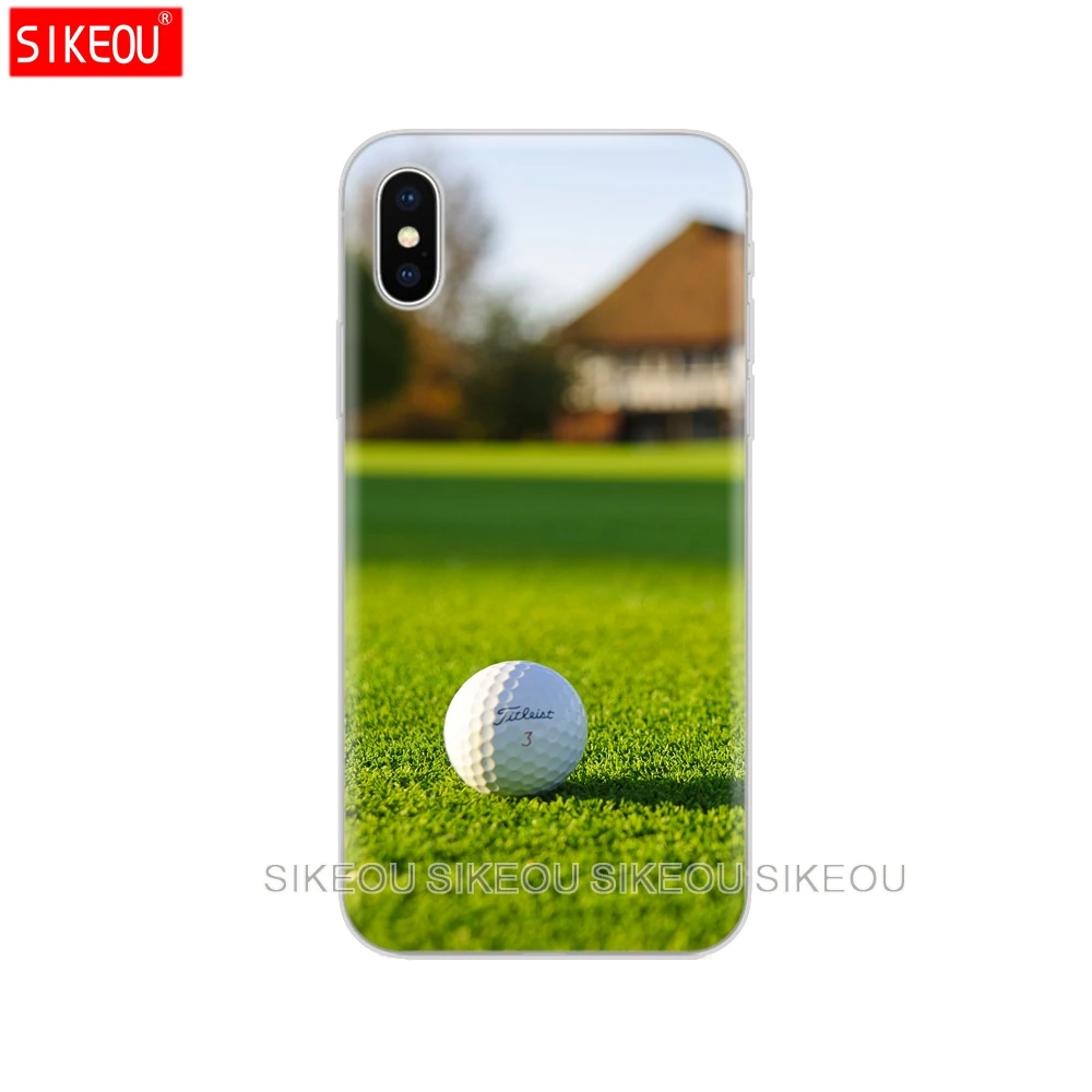 Силиконовый чехол для Iphone 6X8 7 6s 5 5S SE Plus 10 XR XS Max игры в гольф|Бамперы| |