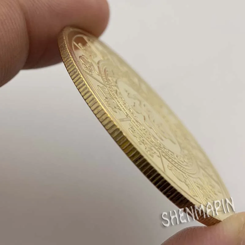 Мышь из зодиака памятная монета Китайский Зодиак трехмерные рельефные коллекционные монеты год крысы Золотая монета