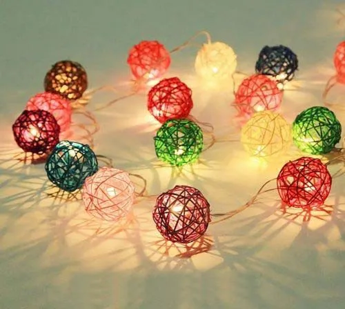 Длина 2 м 20 штук белого цвета и слоновой кости голубой/розовый/зеленый/красный