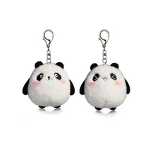 halloween panda schoolbag pendant plush small doll bag hanging female birthday gift plush panda pendant key chain