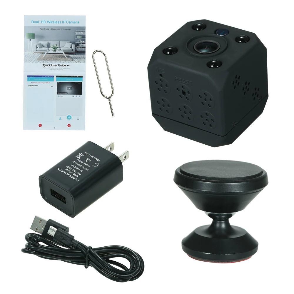 HD 960P беспроводная мини WiFi ip камера ночное видение Обнаружение движения