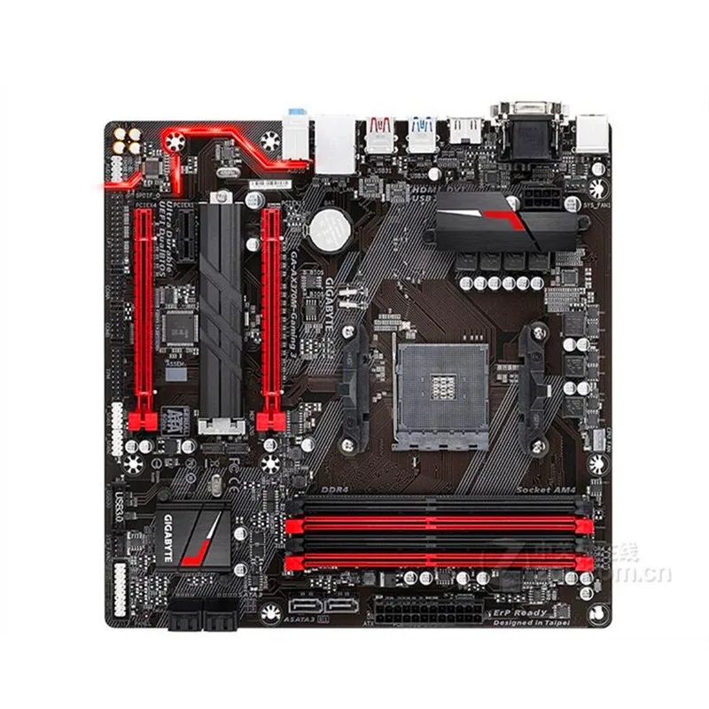 Используется для Gigabyte GA-AX370M-Gaming 3 AX370M-Gaming 3 оригинальная материнская плата X370 гнездо AM4 DDR4 USB3.0 SATA3.0