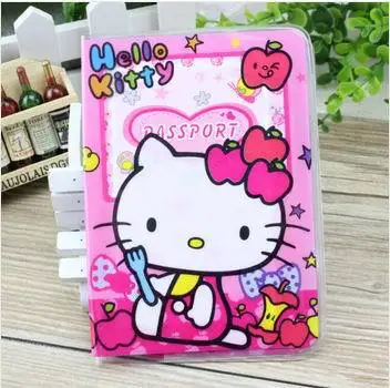 Прекрасный рисунок Hello kitty cat стерео узоры Обложка для паспорта удостоверение