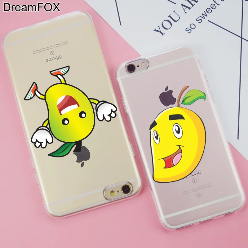 DREAMFOX K321 манго Мягкий силиконовый чехол из ТПУ для Apple iPhone X XR XS Max 8 7 6 S плюс 5 5S SE 5C 4 4S