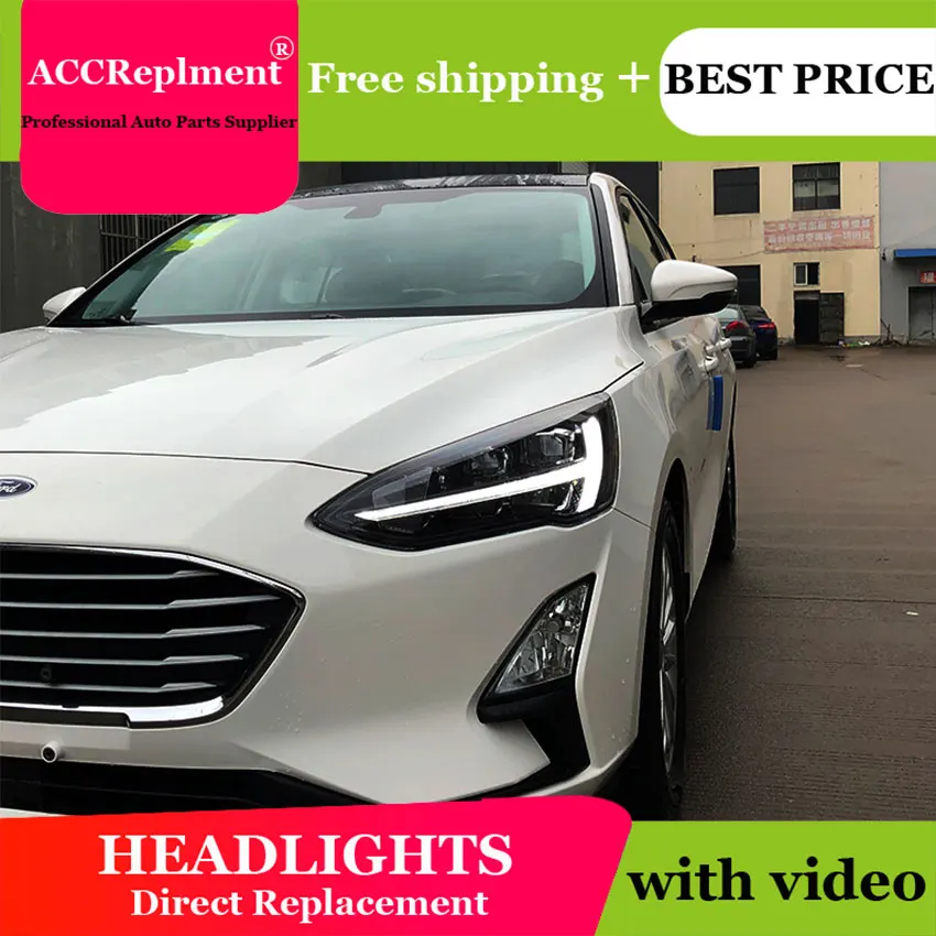 Авто. PRO головной светильник s для Ford Focus 2019 Тюнинг автомобилей би ксенон объектив