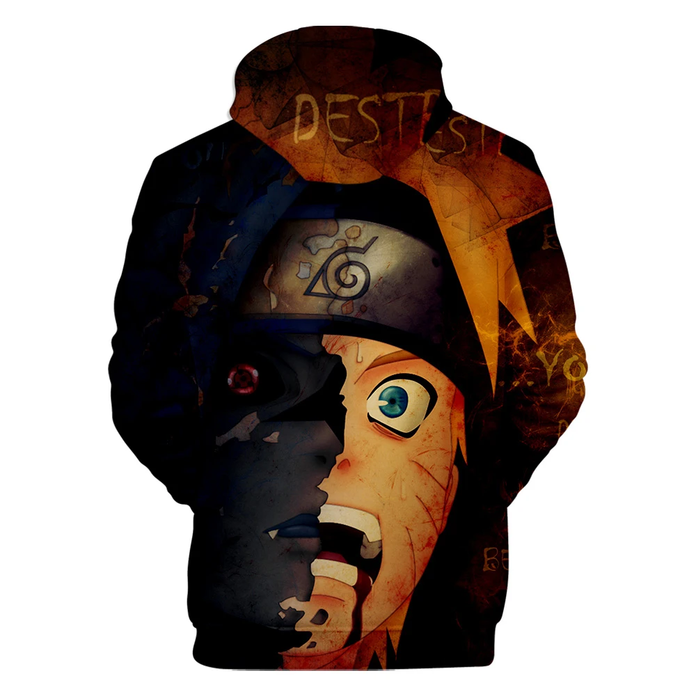 New 3D Printing Hoodie Anime Naruto Hooded Fashion Hip Hop Sweatshirt 3D Naruto Hoodies Men Pullovers Winter/Autumn Outwear