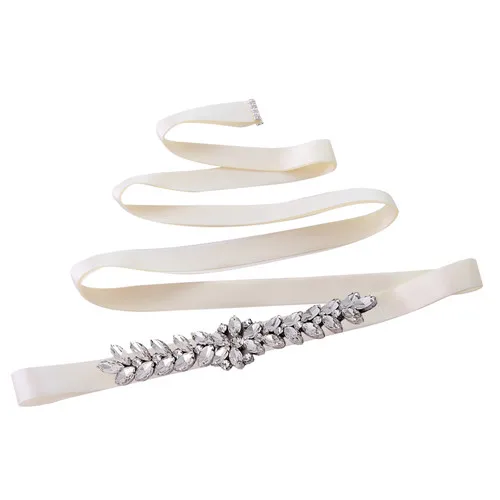 ivory TRiXY S69, женские Стразы, пояс для невесты, свадебное платье, ремень, аксессуары для свадьбы, подружки невесты, пояс для невесты - Цвет: ivory