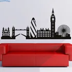 ZOOYOO, наклейка на стену с изображением Лондона, Биг-Бен, достопримечательная Наклейка на стену, красивое здание, домашний декор, Настенная Наклейка