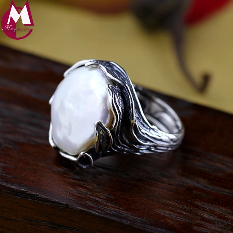 Женское кольцо из серебра 925 пробы с натуральным жемчугом|ring design|ring forrings for women |