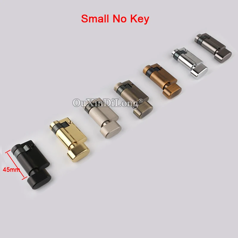 Small No Key Абсолютно 1 шт. Европейский врезной латунный дверной замок цилиндр внутренняя сердцевина дверного замка/замок корпус Замок Gall запчасти для ремонта - Цвет: Small No Key