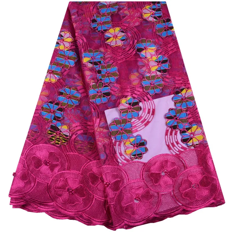 Высококачественная кружевная ткань 2019 Анкара Вощеная Африканская новая для