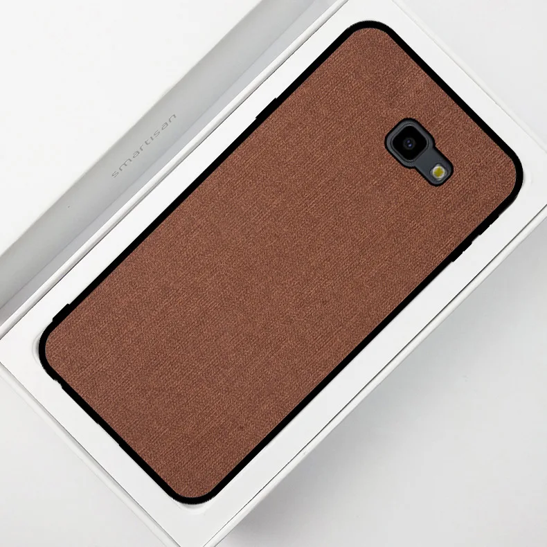 Для Samsung Galaxy J4 J6 Plus 2018 чехол Роскошный тканевый мягкий брезент из искусственной