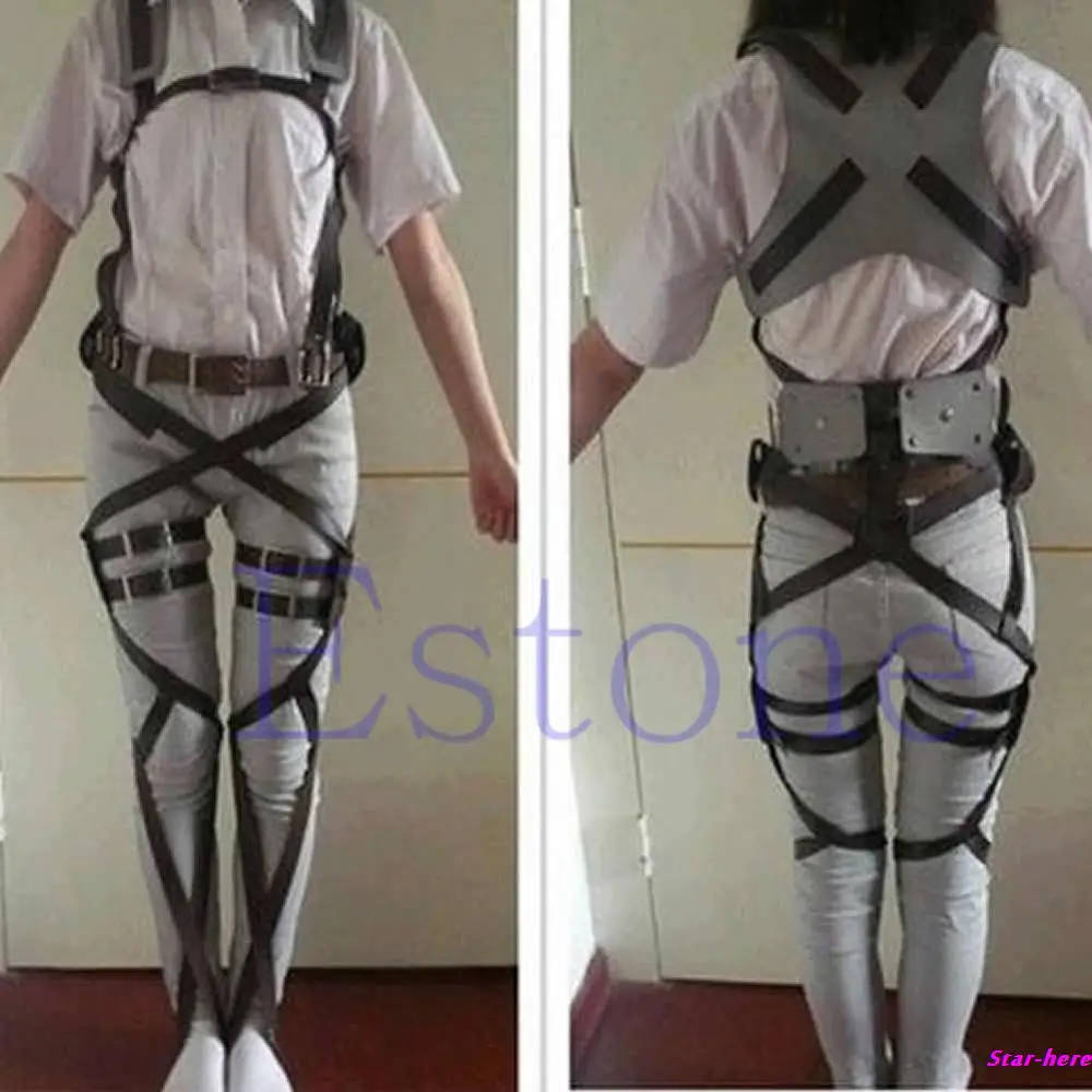 Косплей атака на Титанов Shingeki No Kyojin Recon Corps Belt Hookshot Cos костюм