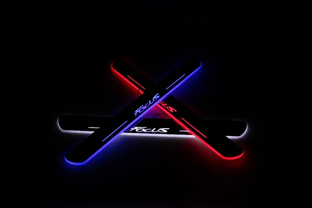 WOOBEST водонепроницаемый ультратонкий акриловый светодиодный порог передней