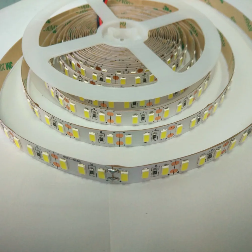 Бесплатная идентификация 50 м/лот корейский чип SSC 28 ~ 30 DHL 5m 600LED 5630 SMD белый/теплый