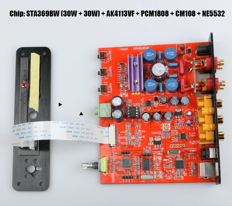FX-Audio D302PRO STA369BW PCM1808 AK4113VF цифровой усилитель для наушников аудио вход USB/коаксиальный/оптический/AUX поддержка 24 бит/192 кГц