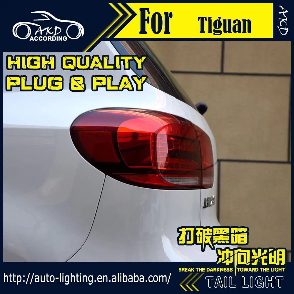 АКД стайлинга автомобилей хвост лампа для VW Tiguan задние светильник s New 2014