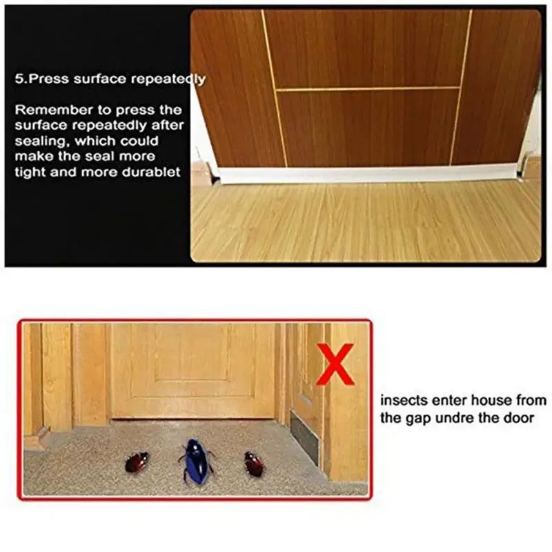 Звукоизоляционный инструмент для дверей Силиконовая пробка черноволокна