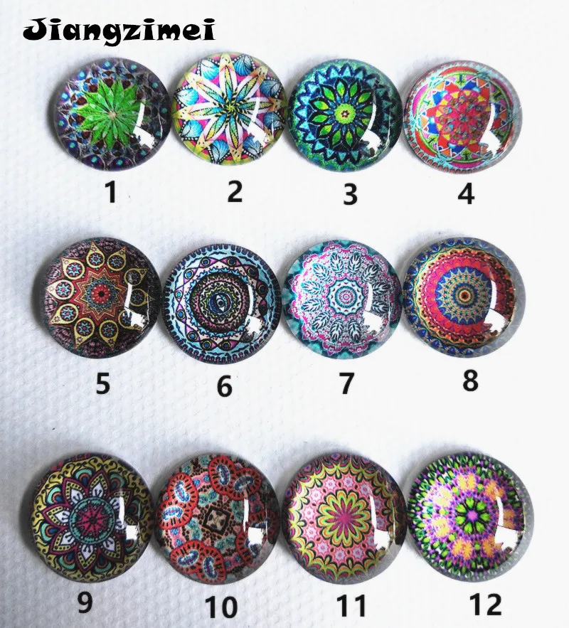 10 шт. новые стили Морская ракушка мандала бандана Череп перья павлина стеклянный