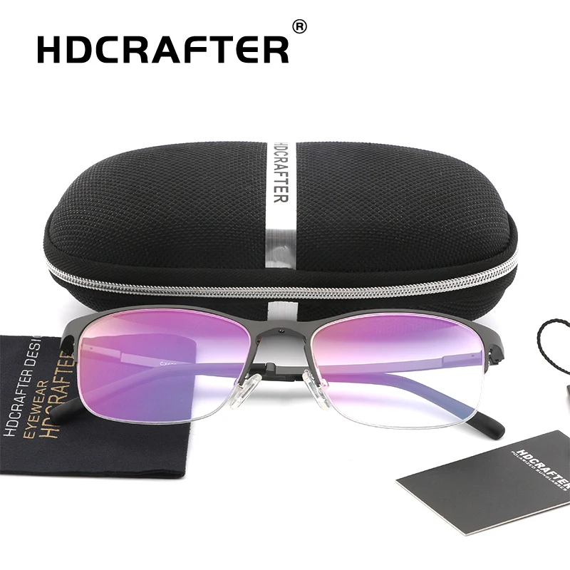 HDCRAFTER высокое качество алюминиево-магниевые очки оправа для мужчин оптические по