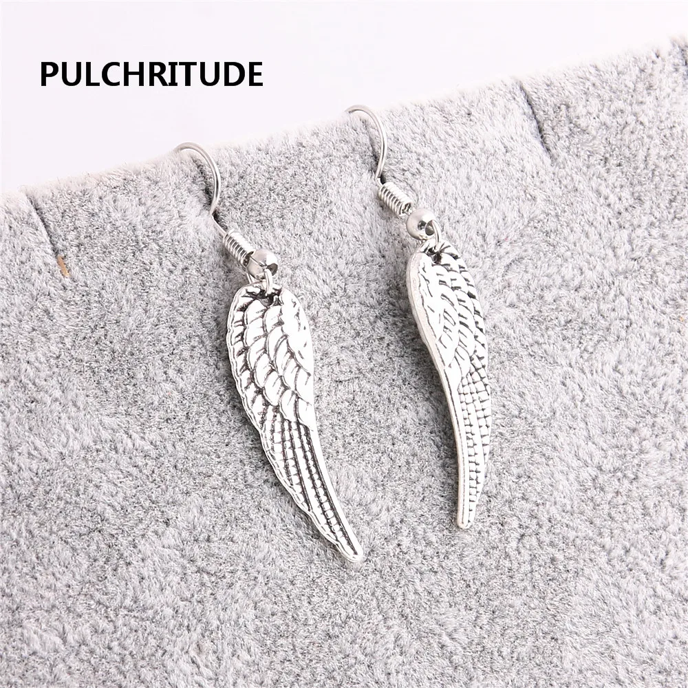 PULCHRITUDE 20 шт./лот металлический сплав Цинковый античный бронзовое перо подвеска в
