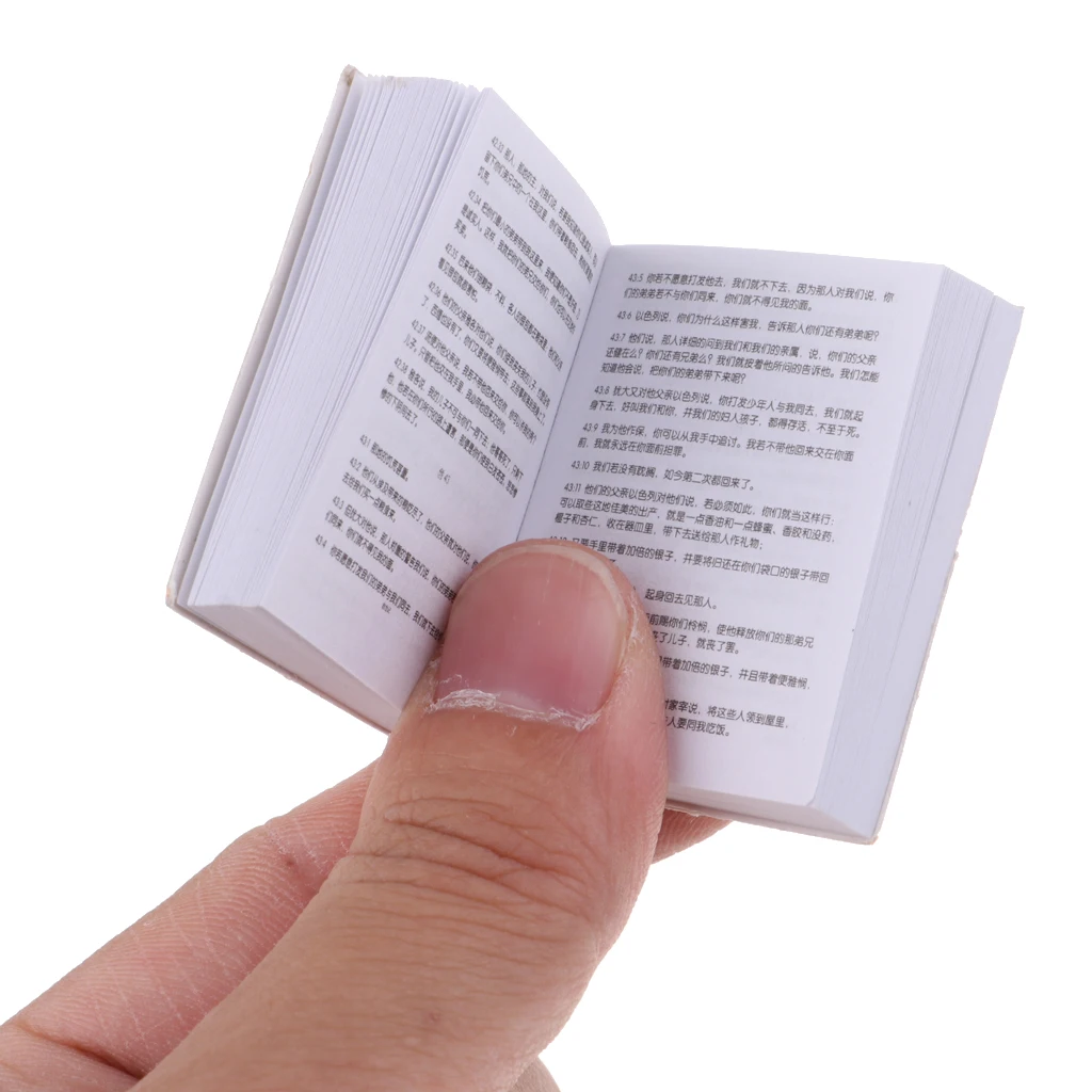 1:6 миниатюрная книга из Библии Золотая Обложка для кукольного домика