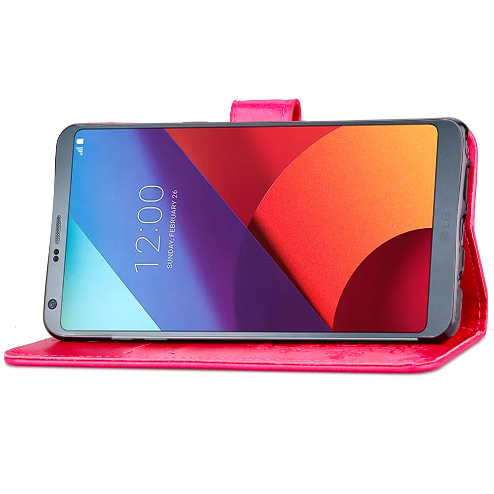 Чехол для мобильного телефона LG G6 G 6 5 7 &quotфлип-кейс из ПУ кожи TPU чехол Клевер