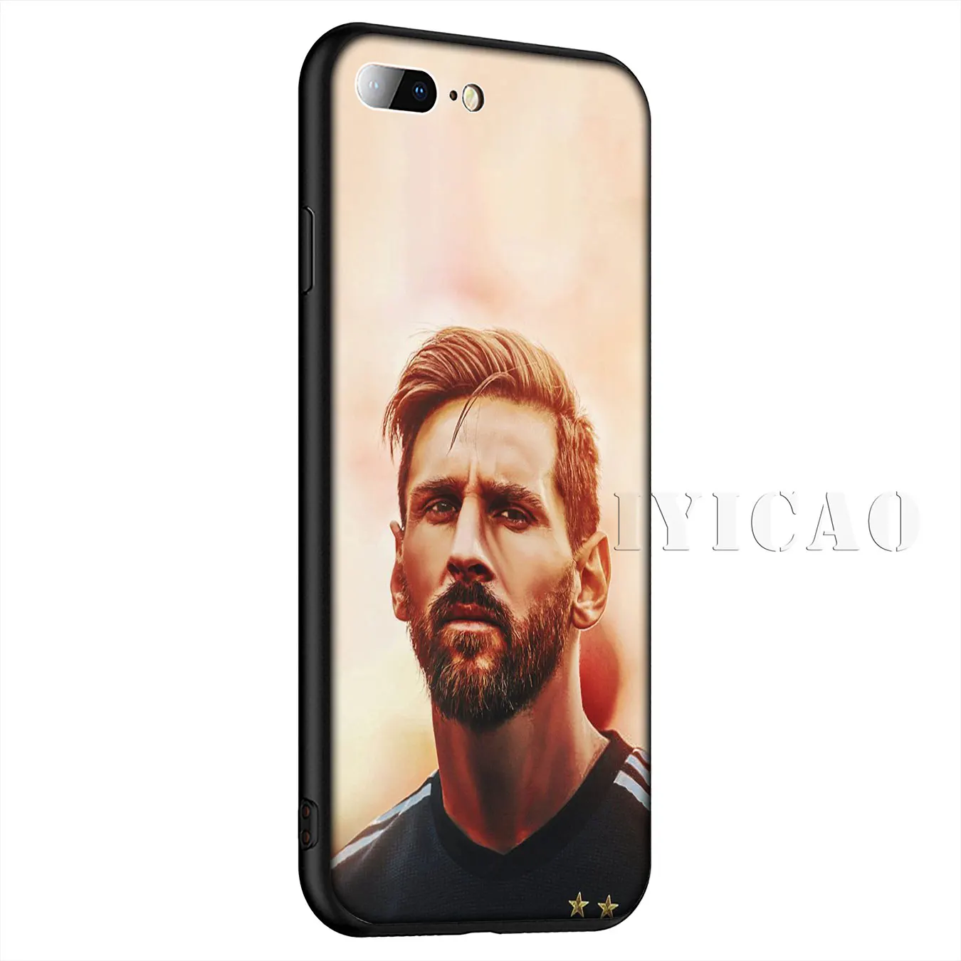 IYICAO Football Lionel Messi Silicone Soft Case for iPhone XR X XS Max 8 7 6 6S Plus 5 5S SE Cover |