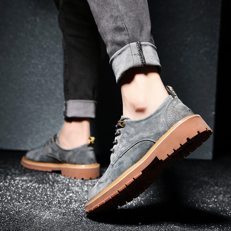 Новое поступление модные мужские туфли Martin дышащие Нескользящие повседневные